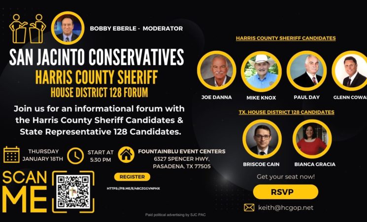 Harris County Sheriff & HD 128 Forum January 18th